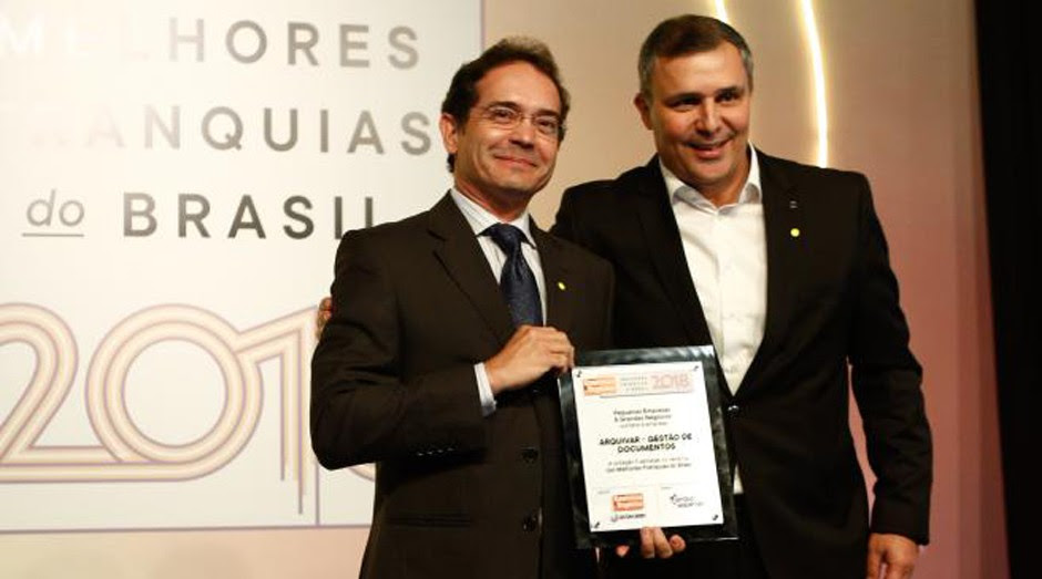 Arquivar é premiada no evento As Melhores Franquias do Brasil