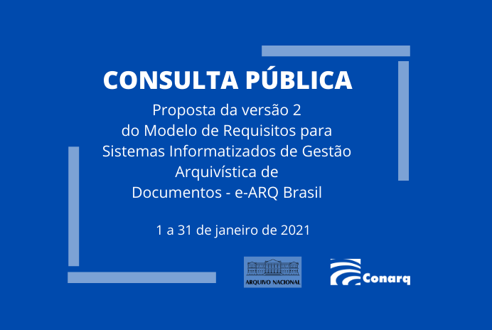 CONARQ abre consulta pública visando a atualização do e-ARQ Brasil