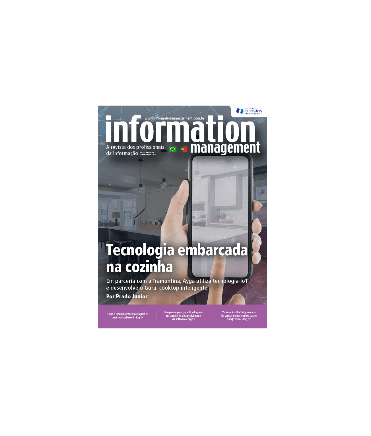 TECNOLOGIA EMBARCADA é matéria de capa da Revista Information Management!