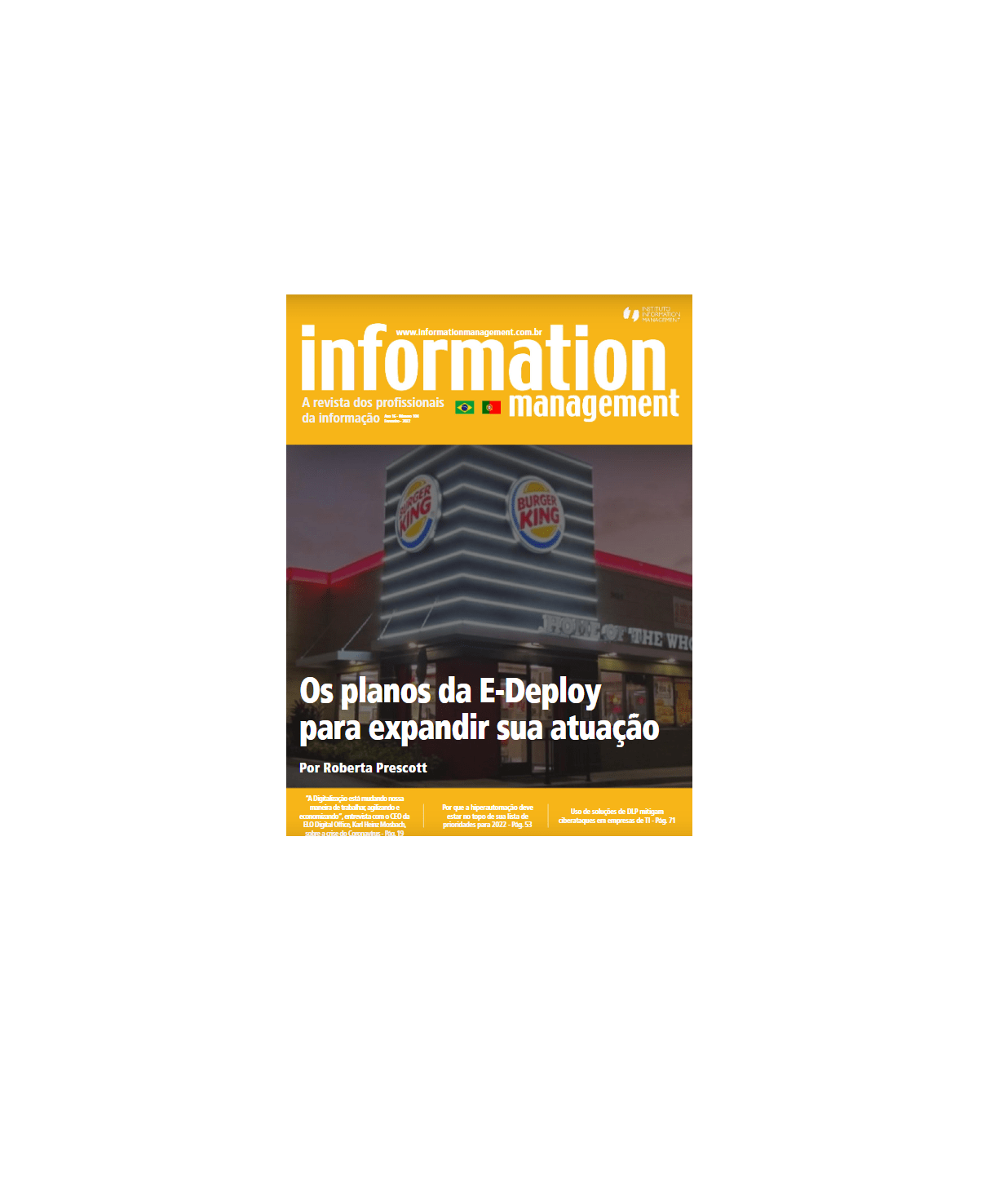 A edição número 104 da revista Information Management chegou.